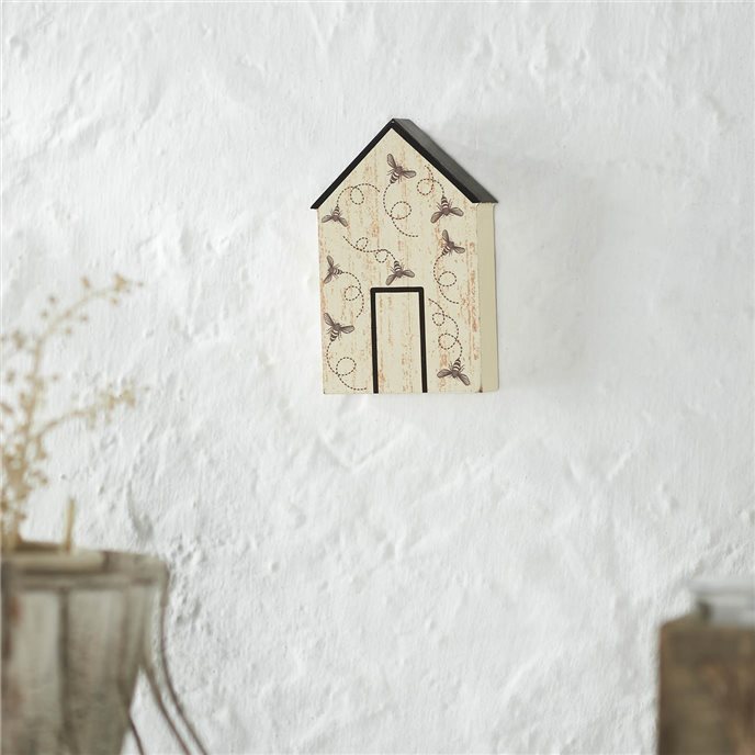 Buzzy Bees Bee House MDF Wall Sign 6x4.5x1 Thumbnail