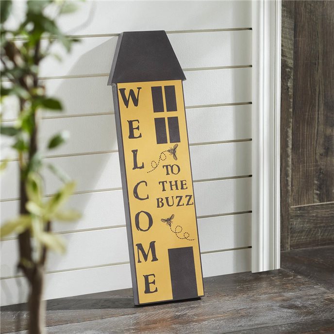 Buzzy Bees Welcome To The Buzz Saltbox House MDF Sign 23x7x1 Thumbnail