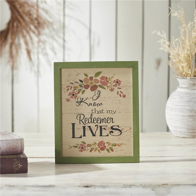 Celebrate Grace My Redeemer Lives MDF Wall Sign 12x10x0.5 Thumbnail