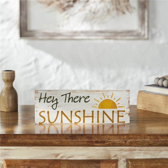 Spring In Bloom Hey There Sunshine MDF Wall Sign 4x11x0.75 Thumbnail