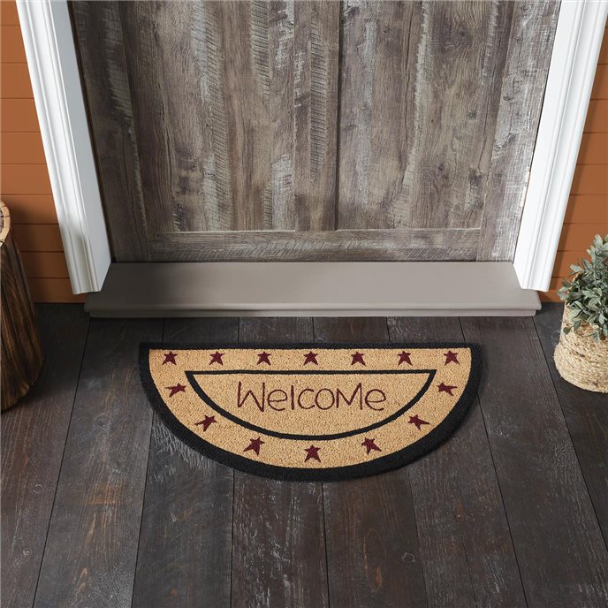 Connell Coir Welcome Rug Half Circle 16.5x33 Thumbnail