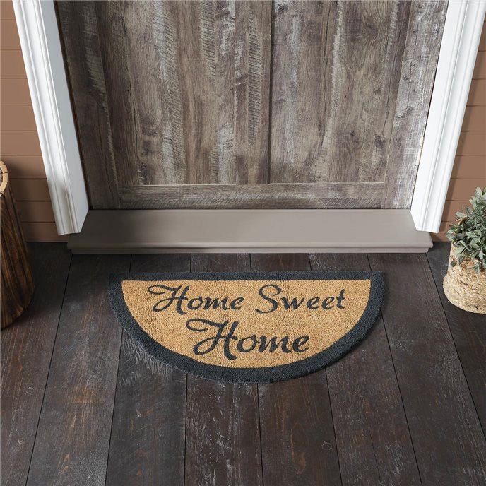 Home Sweet Home Coir Rug Half Circle 16.5x33 Thumbnail