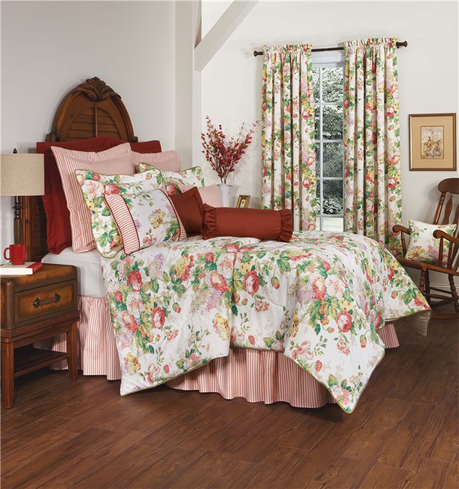 Cottage Rose Full Size Comforter Set Thumbnail