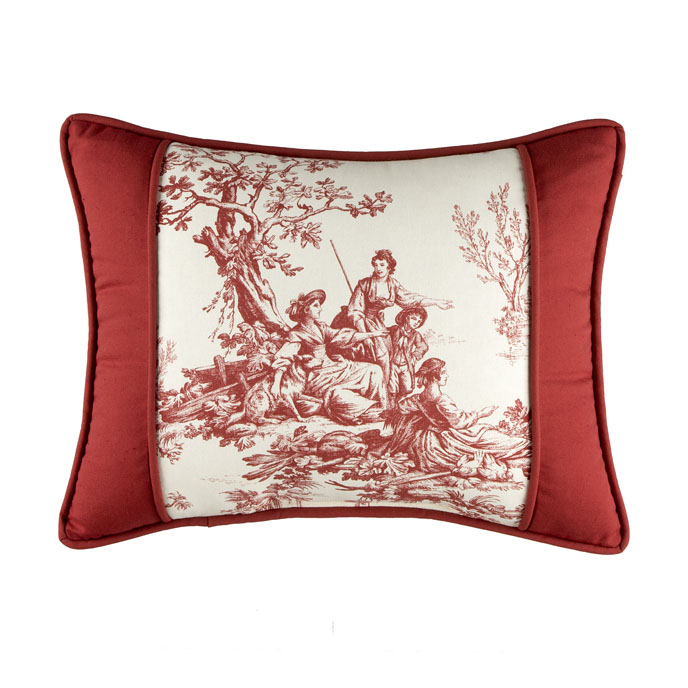 Bouvier Red Breakfast Pillow Thumbnail