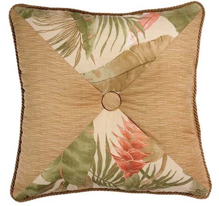 La Selva Natural Square Button Pillow Thumbnail