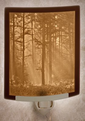 Woodland Sunbeams Night Light by Porcelain Garden Thumbnail